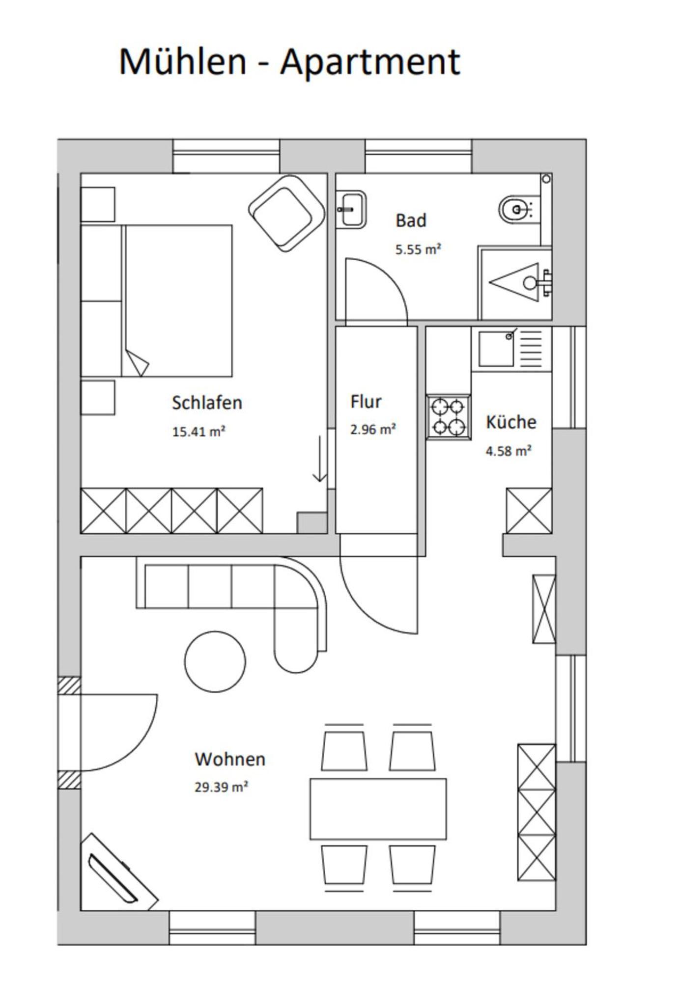 Muehlen-Apartment Im Herrenhaus Rheinblick Xanten Eksteriør billede